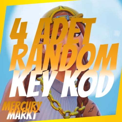  4 Adet Random Fortnite Skin Key  Anında Teslim